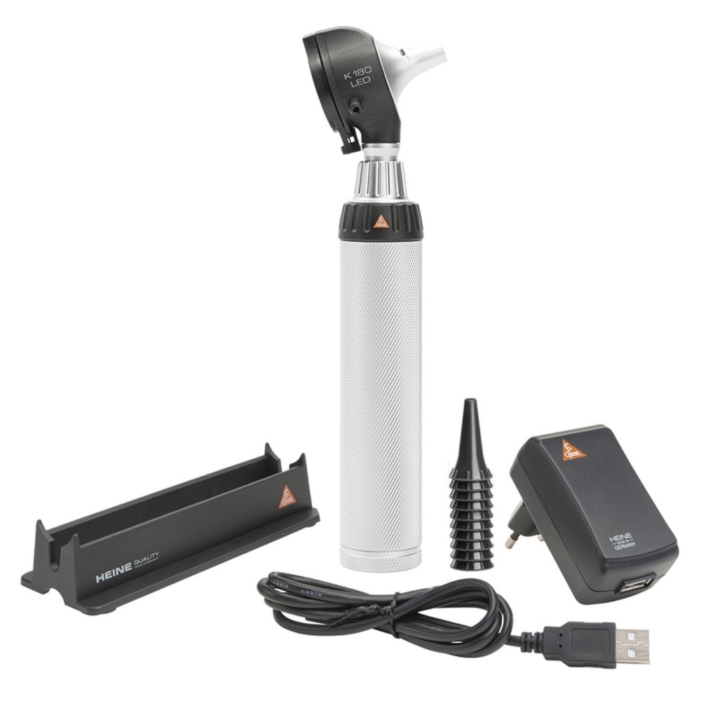 HEINE K180 LED otoscope with USB rechargeable handle
