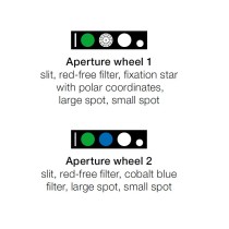 HEINE K180 LED ophthalmoscope apertures