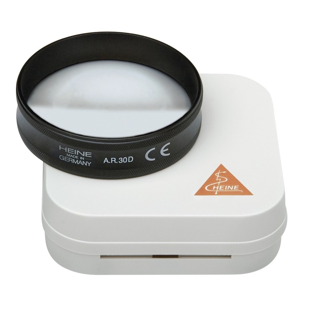 HEINE A.R. 30D aspheric ophthalmoscopy lens with case