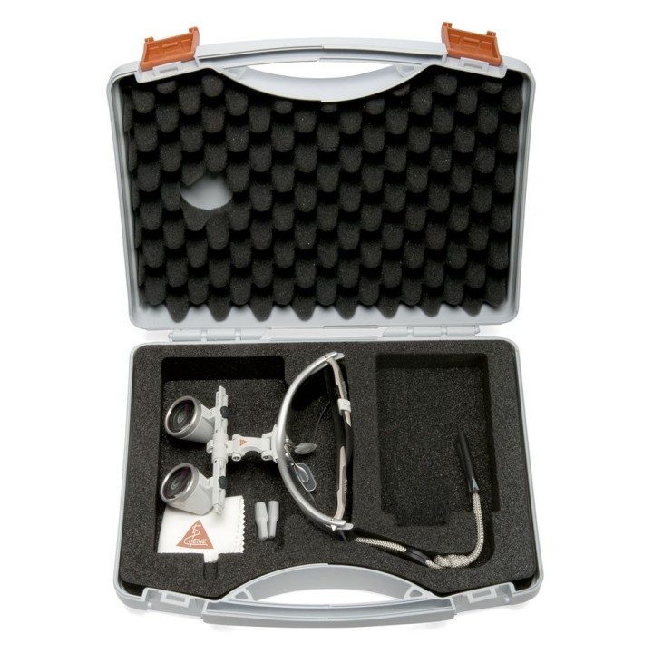 HEINE HR 2.5x binocular loupes with i-View on S-FRAME