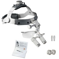 HEINE HRP loupes on Professional L headband with S-GUARD
