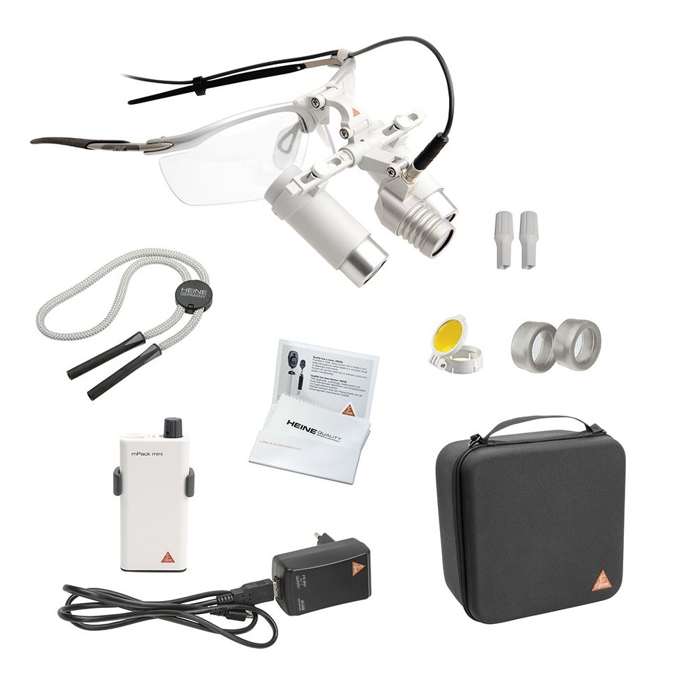 HEINE LoupeLight2 set with HRP binocular loupes