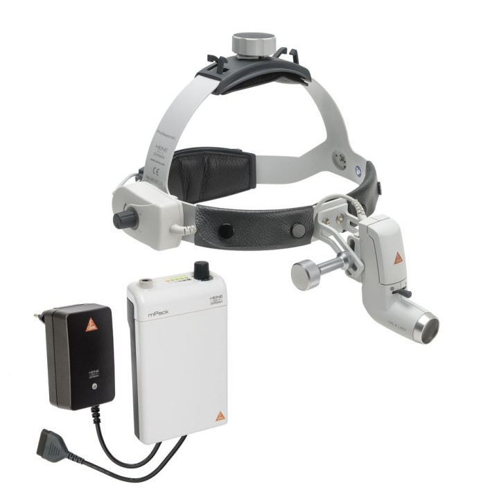 HEINE ML4 LED HeadLight with mPack belt-worn battery pack