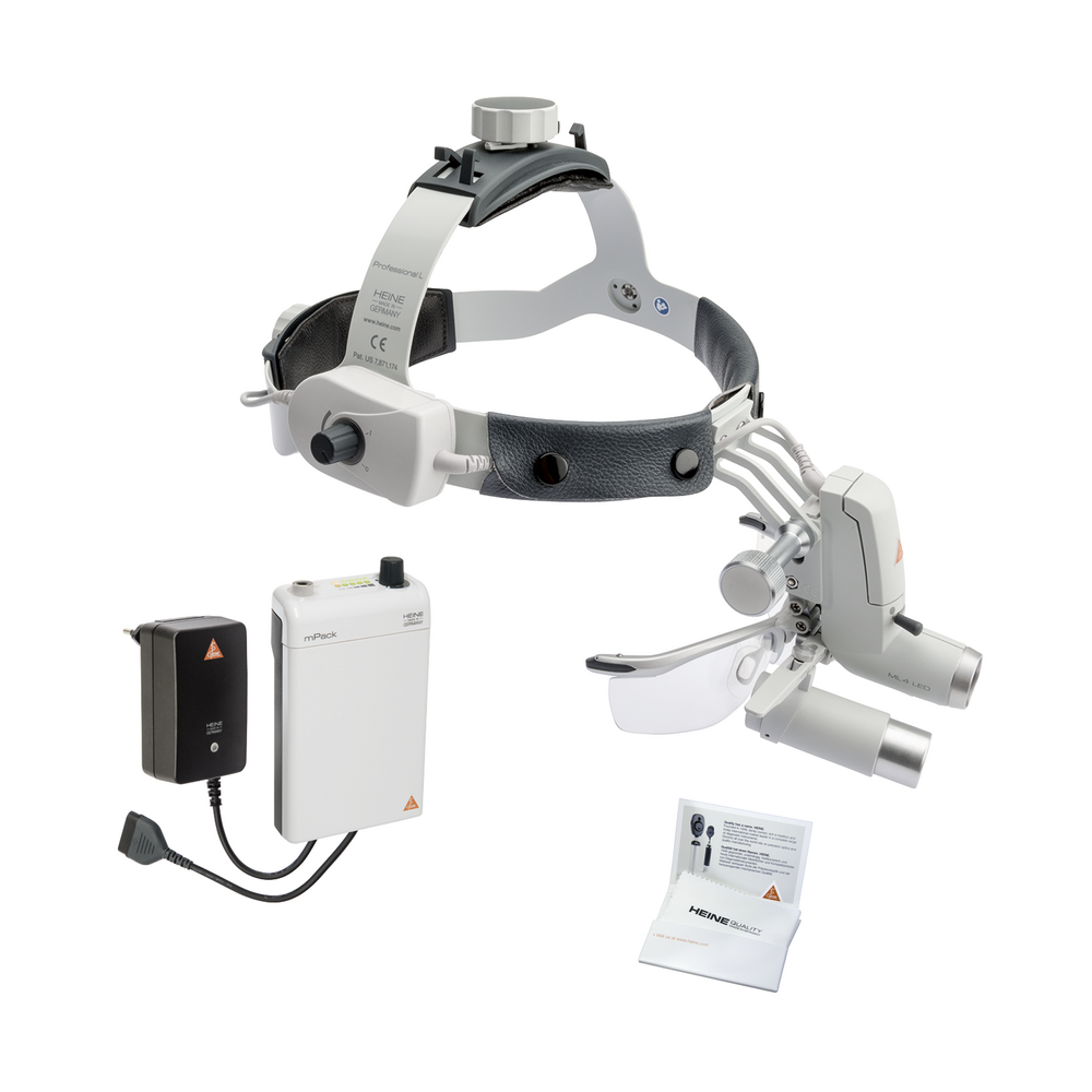 HEINE ML4 LED Kit with S-GUARD and HRP loupes, mPack
