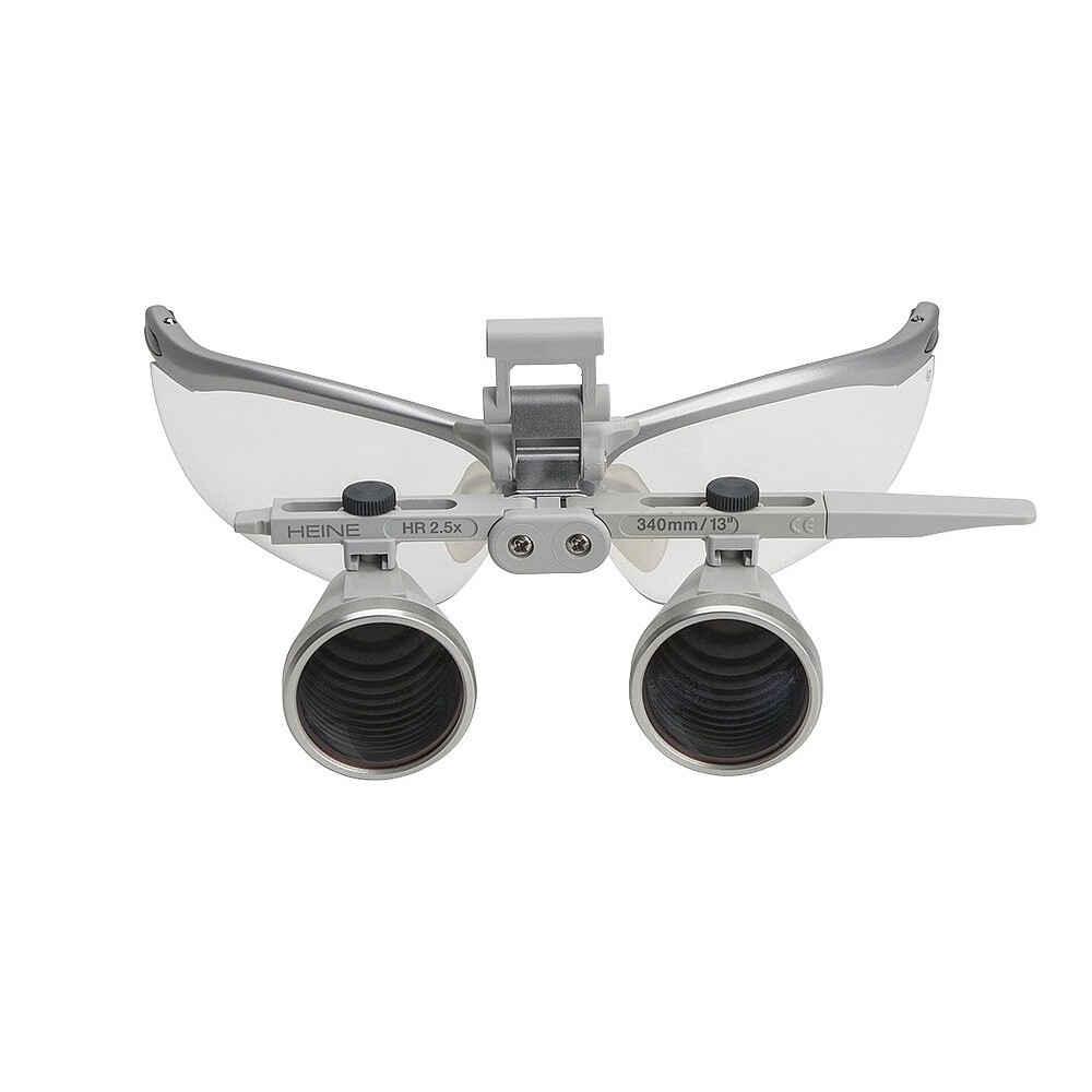 Retrofitting set HEINE HR loupes with S-GUARD for ML4 LED HeadLight