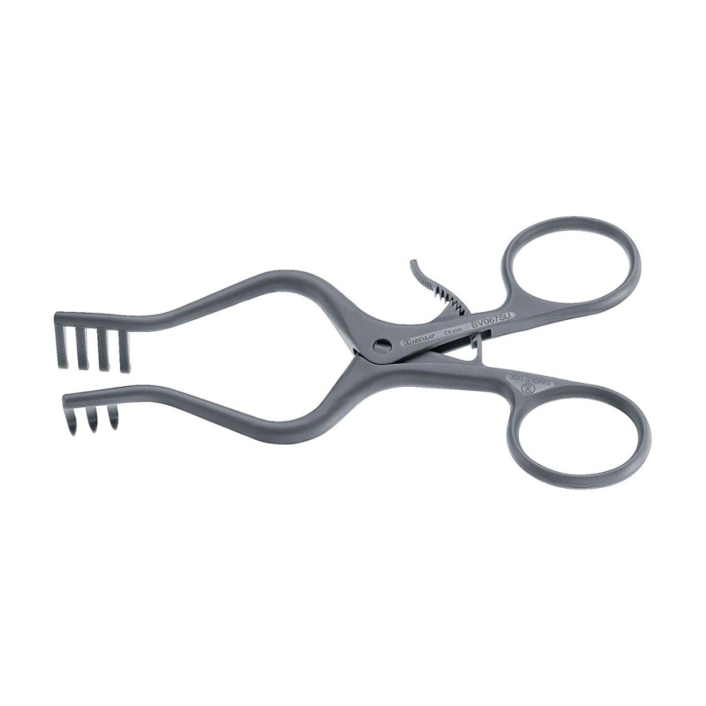 Aesculap SUSI WEITLANER Retractor (self-retaining), 130 mm, disposable