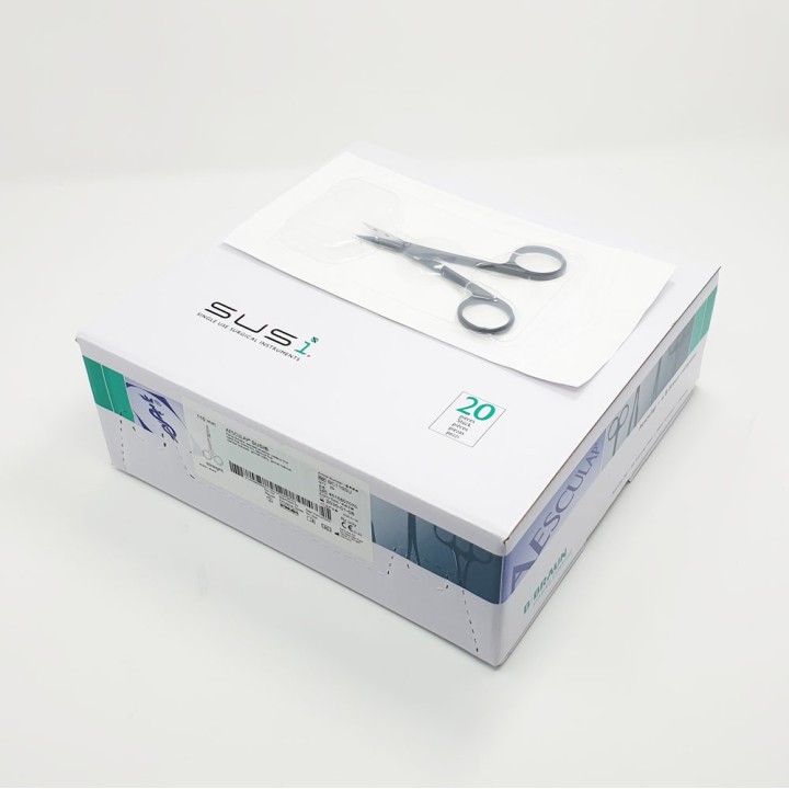 Aesculap SUSI Iris Scissors, straight, sharp, 110 mm, sterile, disposable