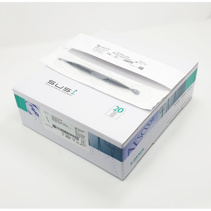 Aesculap SUSI Bone Curette, 180 mm, sharp, double ended, sterile