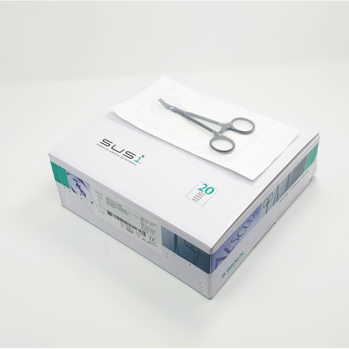 Aesculap SUSI HALSTED (MOSQUITO) Forceps, curved, 125 mm, disposable