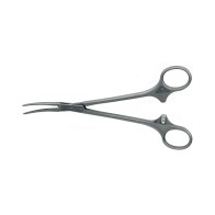 Aesculap SUSI BIRKETT Hemostatic Forceps, curved, 185 mm, sterile