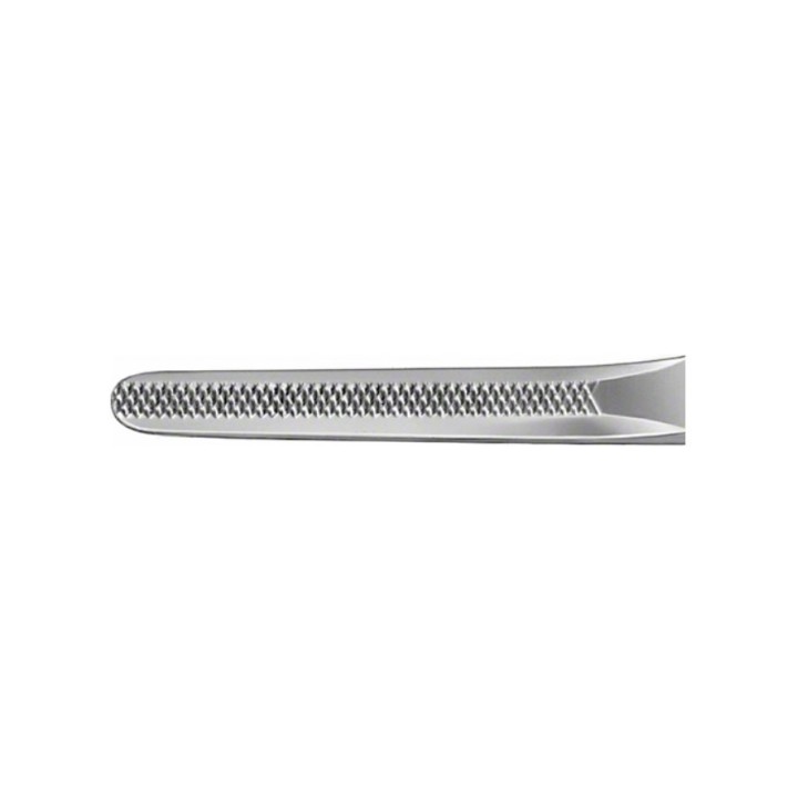 Aesculap Tubing Clamp, straight, 180 mm (7"), serrated