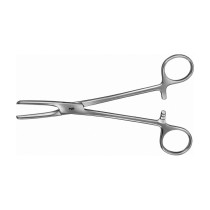 Aesculap Tubing Clamp, straight, 180 mm (7"), serrated