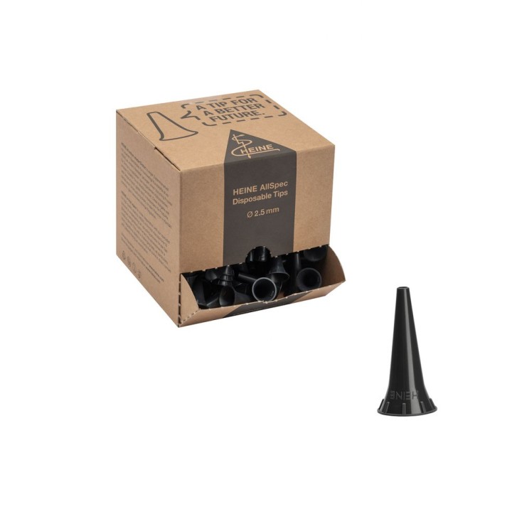 HEINE AllSpec dispenser pack, single, of 250 tips, Ø 2.5 mm (infants)
